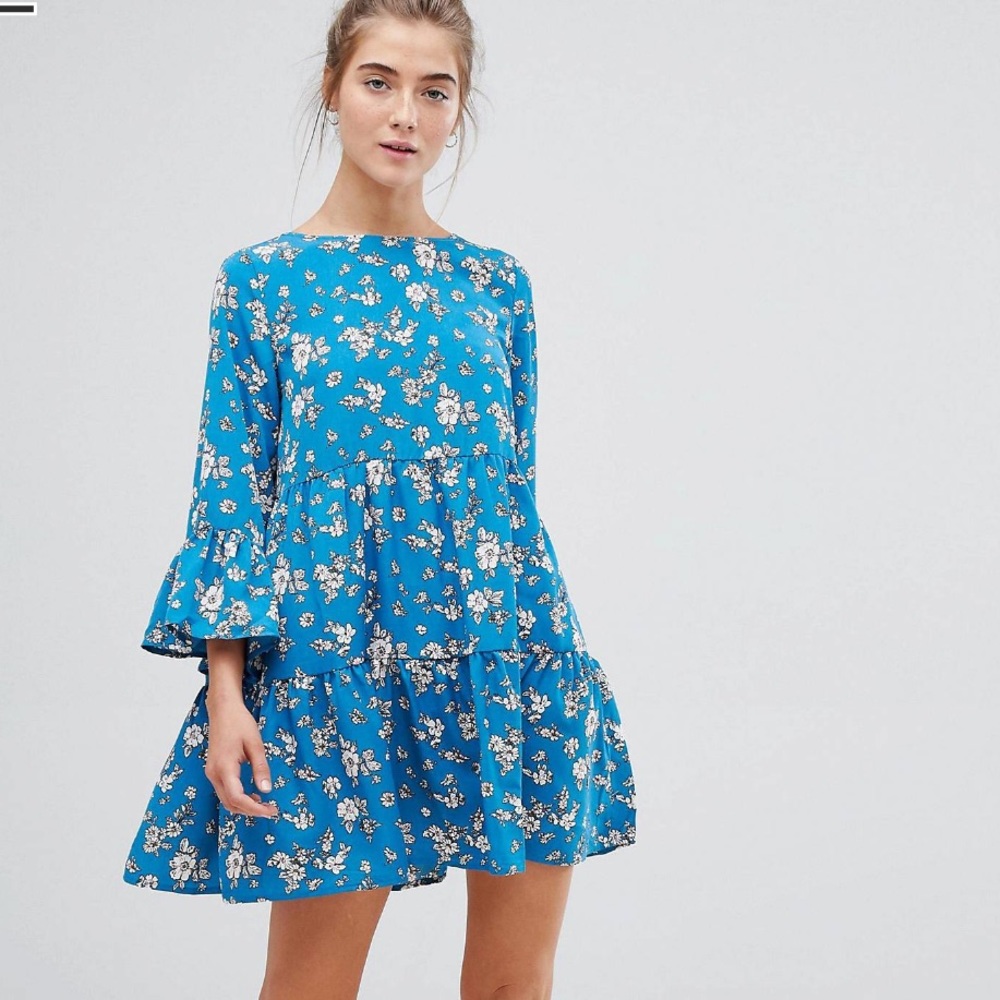 QED London Babydoll Swing Dress US 8